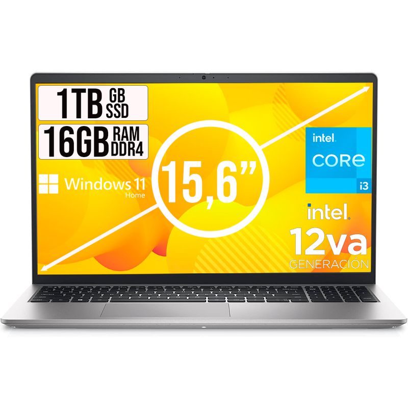 DELL - DELL INSPIRON INTEL CORE I3 1215U SSD 1TB RAM 16GB LED 15,6 LIC W11 HOME