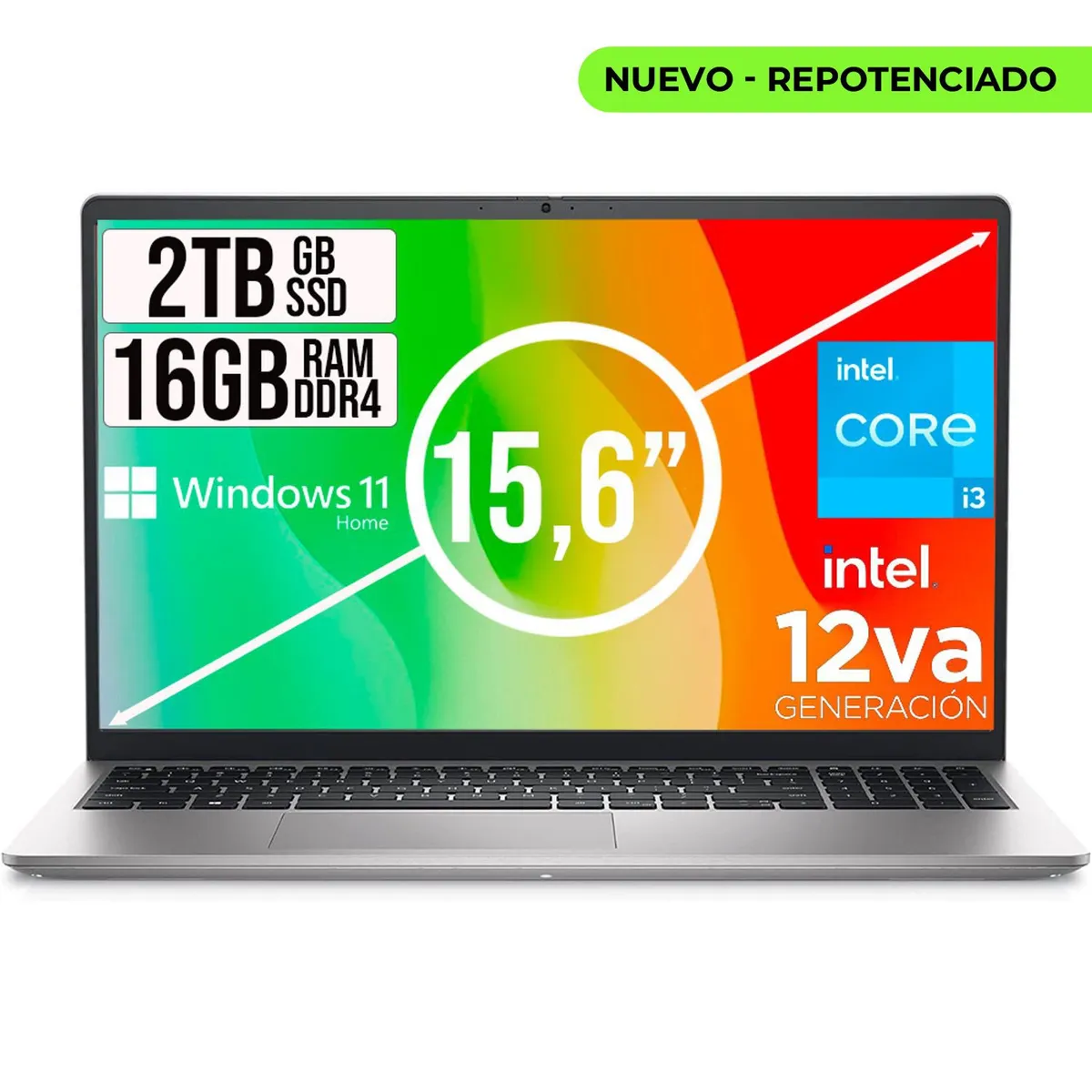 DELL - Portátil Dell Inspiron Intel Core I3 1215U 16GB RAM 2TB SSD 15.6" Windows 11 Home
