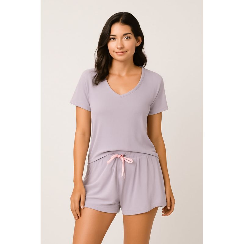 LILI PINK - Pijama de 2 piezas en poliester