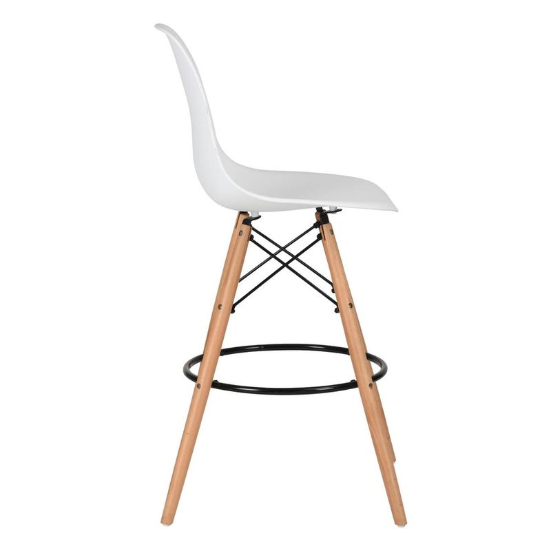 GENERICO - BUTACO BAR EAMES MADERA HAYA -BLANCO