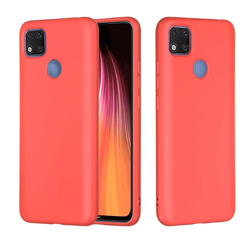 GENERICO - Funda Silicone Case Compatible Con Xiaomi Redmi 9C y Redmi 10A Salmón