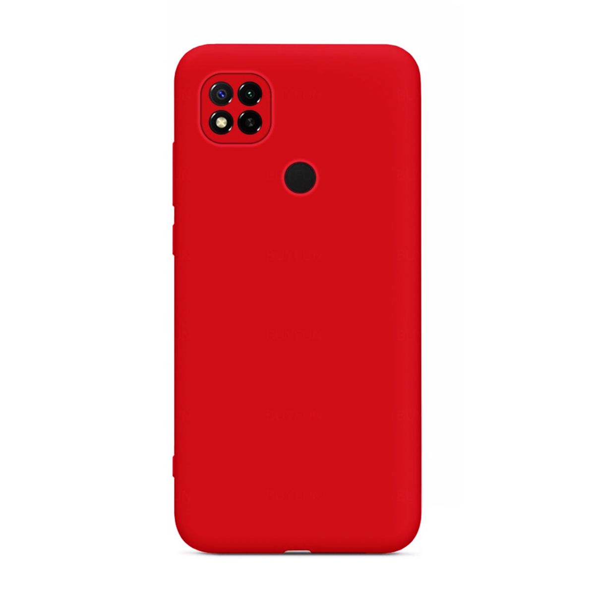 GENERICO - Funda Silicone Case Compatible Con Xiaomi Redmi 9C y Redmi 10A Rojo