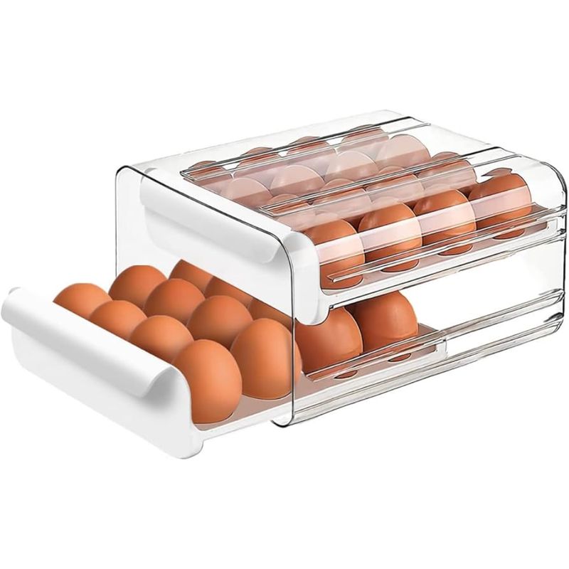 GENERICO - Organizador Huevos Huevera Dispensador De Huevos 32 Unidad