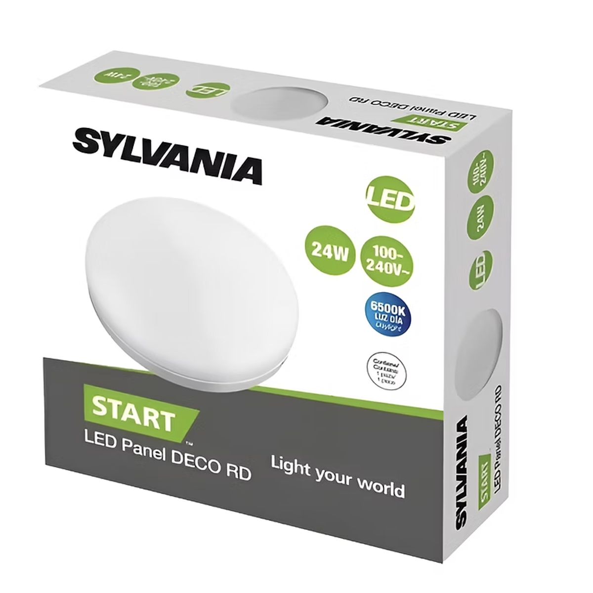 SYLVANIA - Panel Led Sin Borde Silvania 24w Luz Fria 6500k Sobreponer
