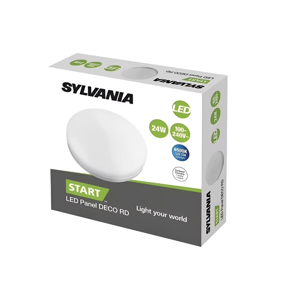SYLVANIA - Panel Led Sin Borde Silvania 24w Luz Fria 6500k Sobreponer