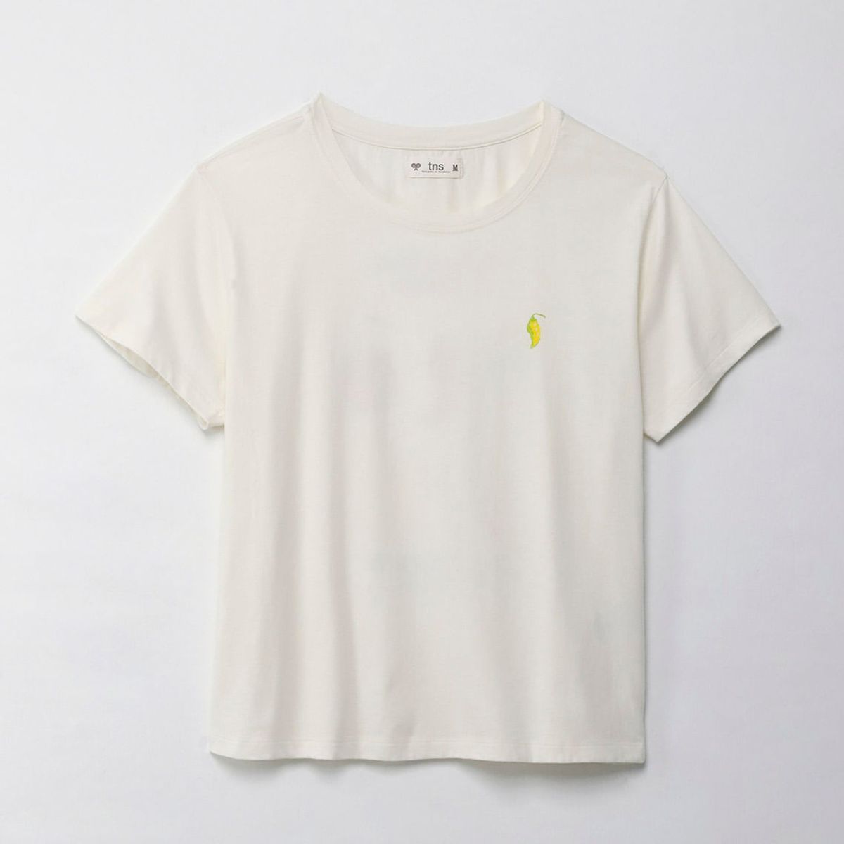 TENNIS - Camiseta con estampado en frente y espalda crudo para mujer