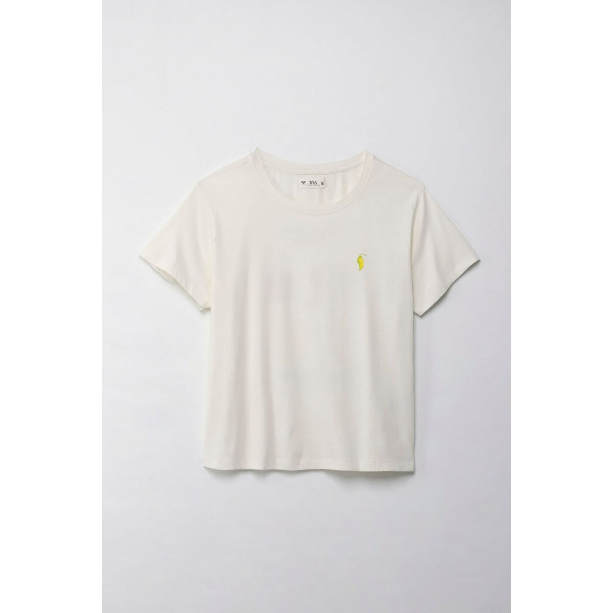 TENNIS - Camiseta con estampado en frente y espalda crudo para mujer