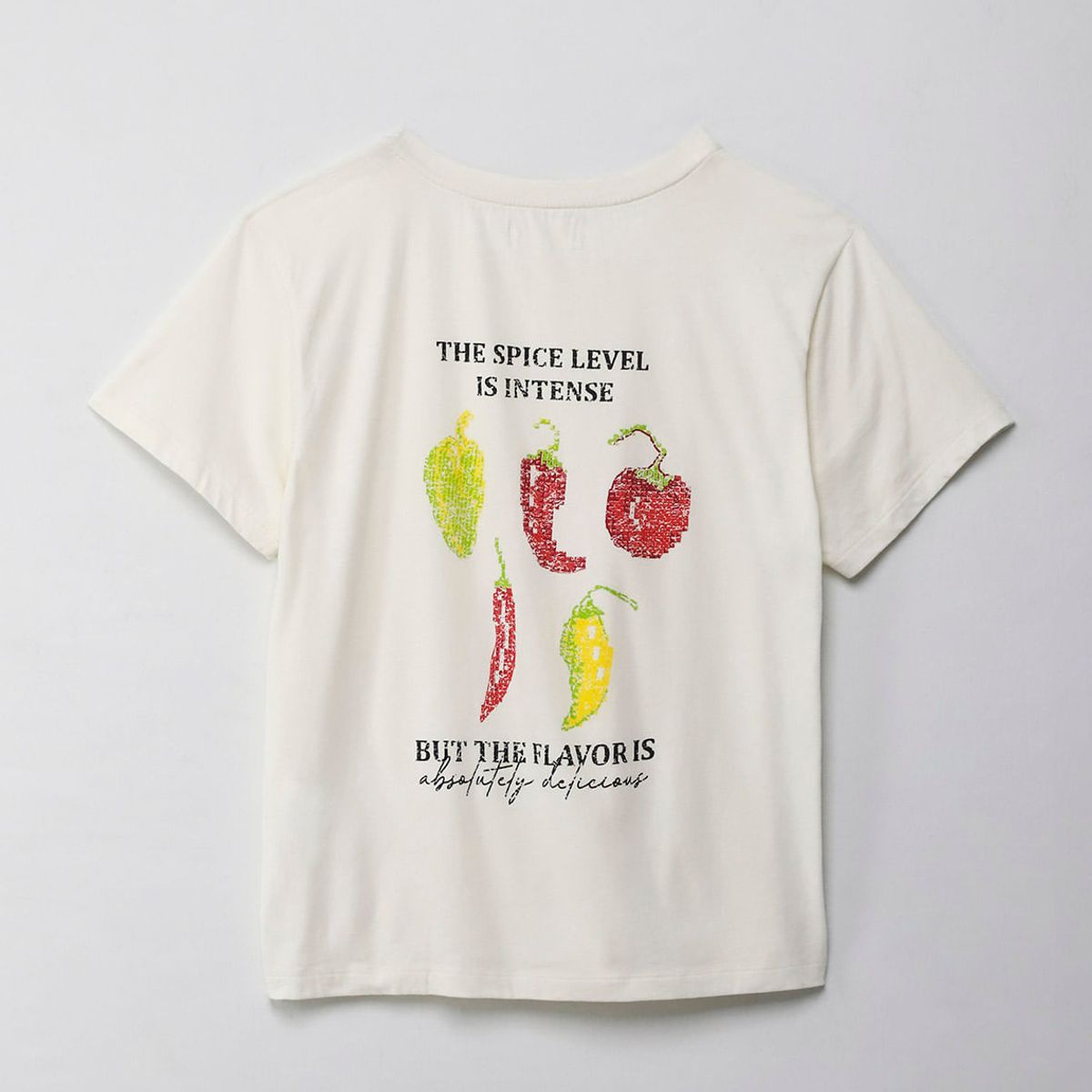 TENNIS - Camiseta con estampado en frente y espalda crudo para mujer