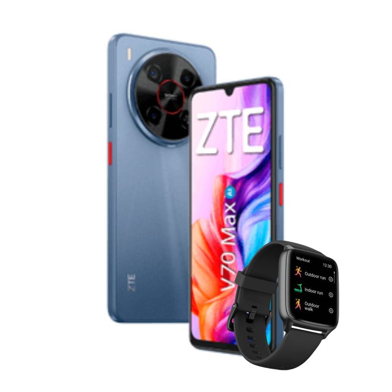 ZTE - Celular ZTE Balde V70 Max 4GB 256GB Gris + Smartwatch ZTE live 2