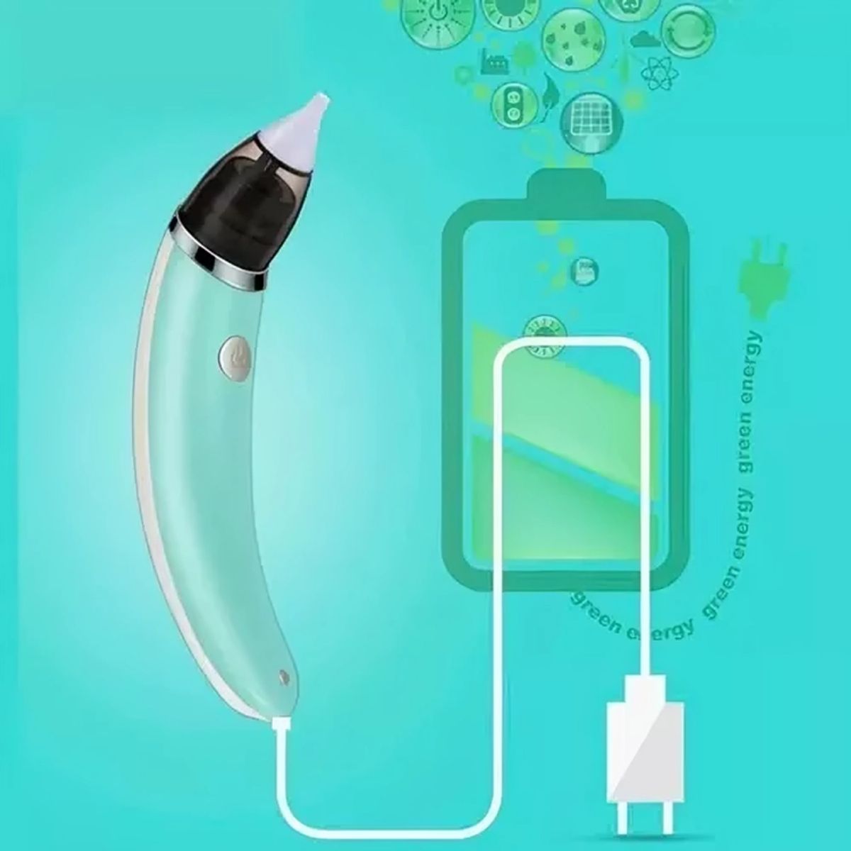 GENERICO - Aspirador Nasal Para Bebes Saca Mocos Extractor Eléctrico