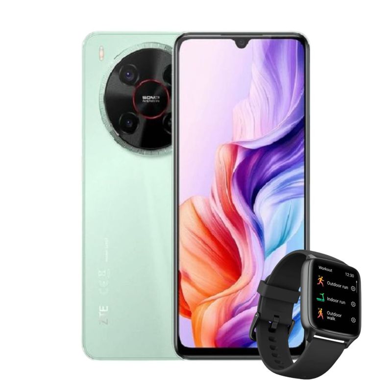 ZTE - Celular ZTE Balde V70 Max 4GB 256GB Verde + Smartwatch ZTE live 2