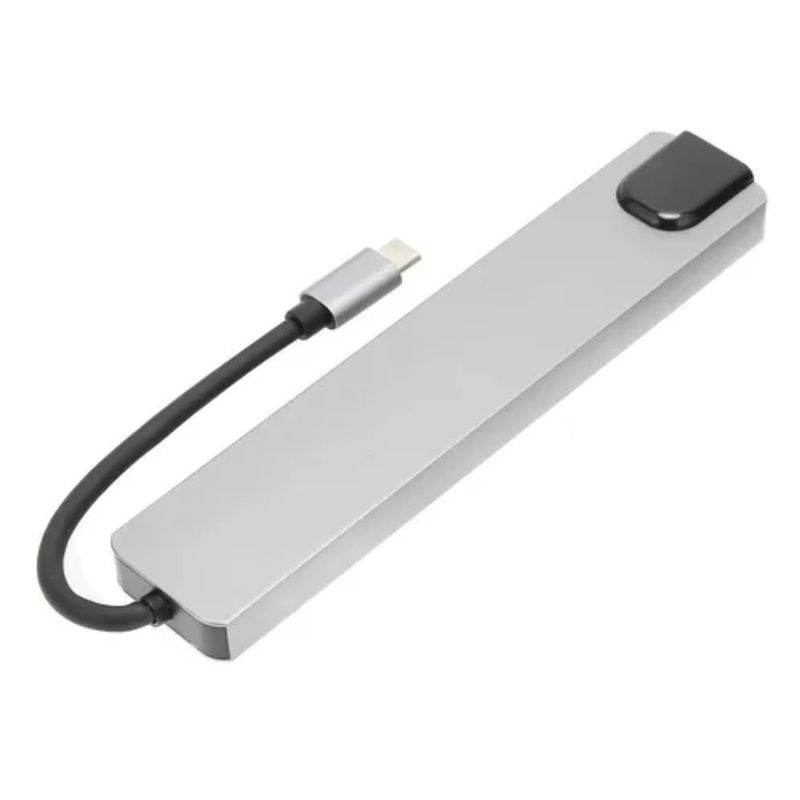 GENERICO - Hub Tipo C Multipuertos 8 En 1 Tf/sd, Usb, Hdmi,rj45