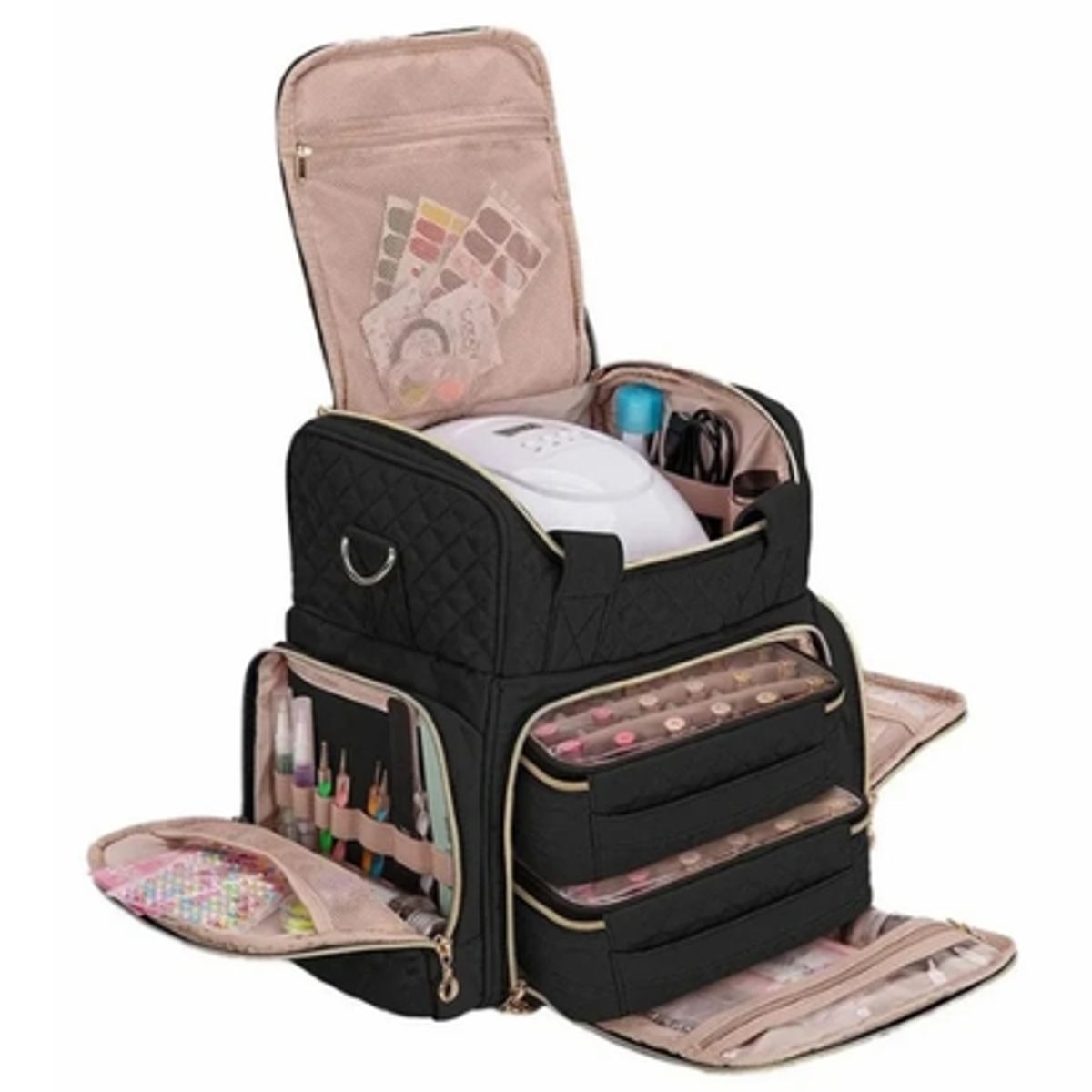GENERAL - Bolso Grande Organizador Esmaltes Y Herramientas Uñas