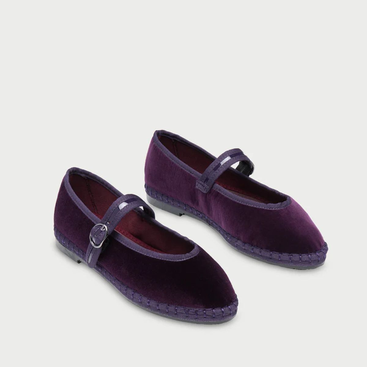 FLABELUS - Baleta velvet pierre purple FLABELUS Morado BALETPIERREPURP