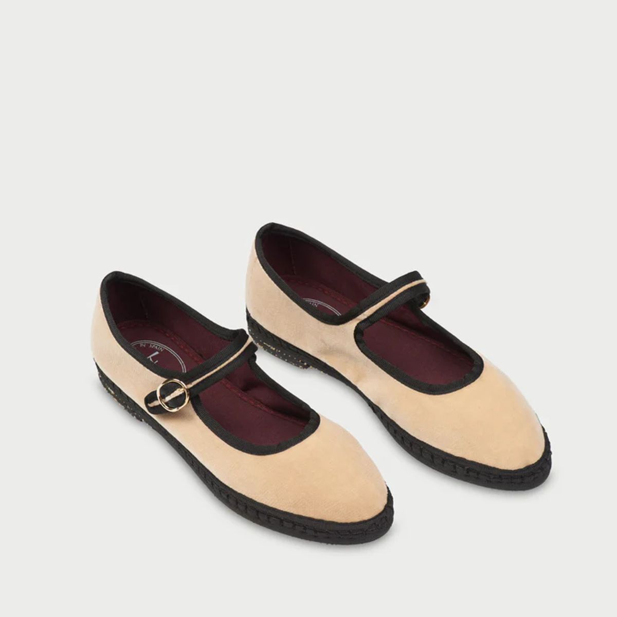 FLABELUS - Baleta mary jane theodora FLABELUS Beige MAJATERCIOPTHEO