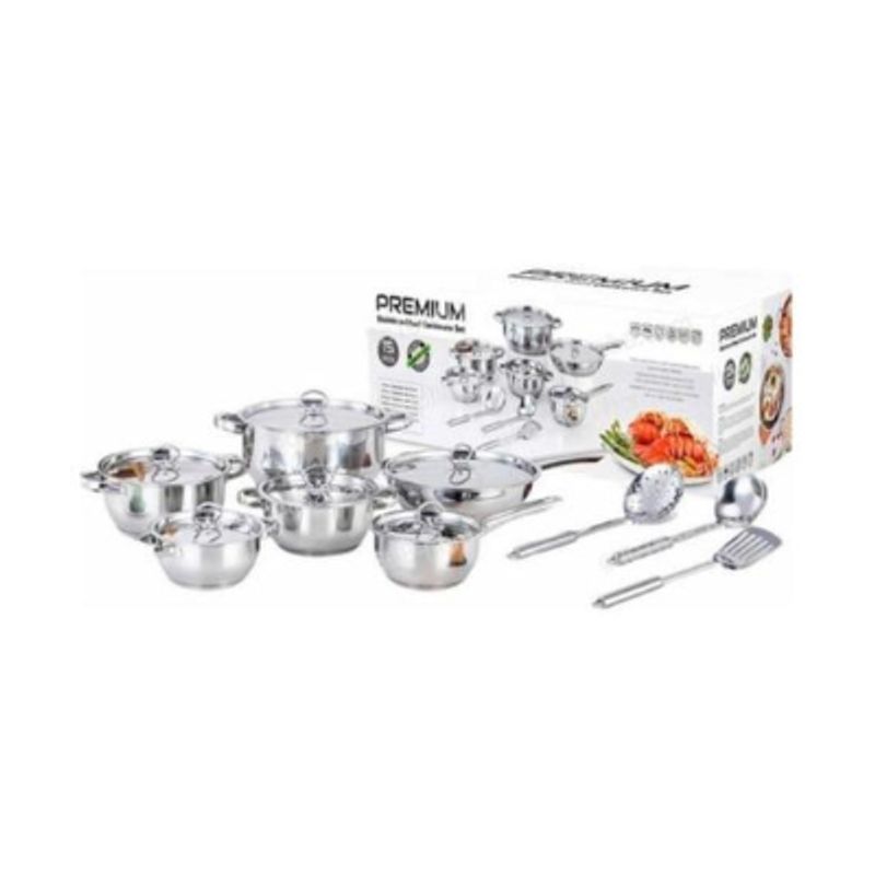 RENAHOUSE - Batería Ollas Acero Inoxidable Renahouse Germany 15 Pcs