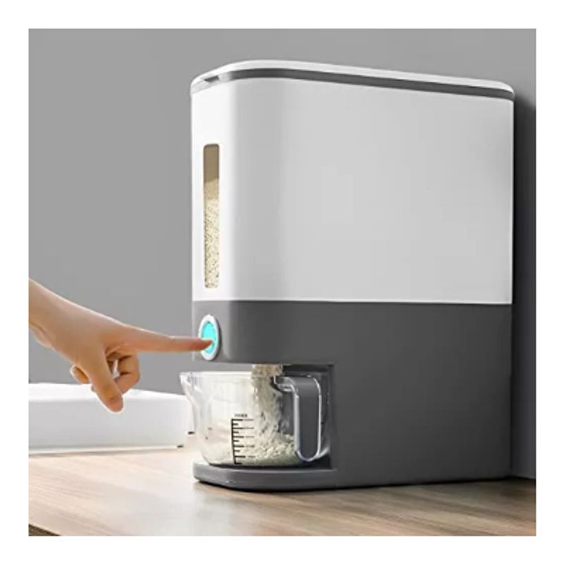 GENERICO - Sooyee Dispensador De Arroz De 22 Libras Con Taza Medidora,