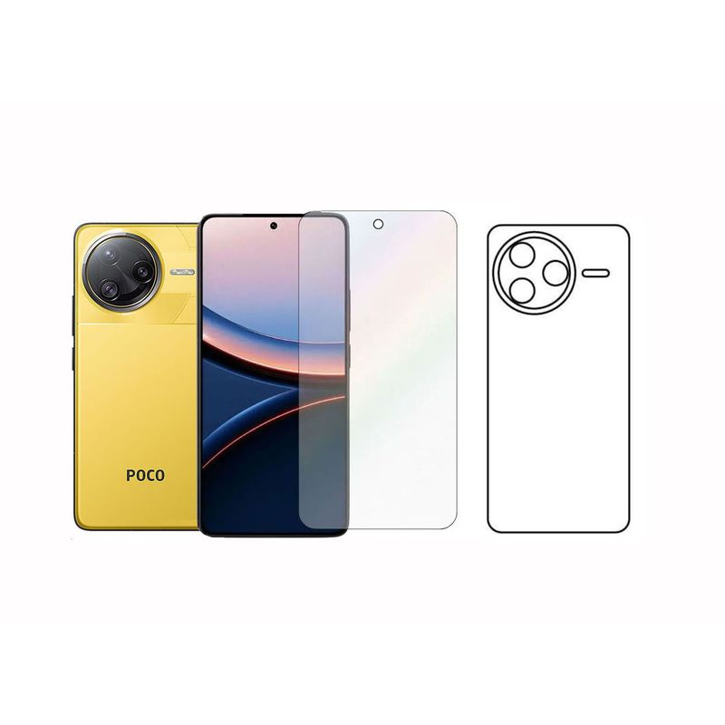 GENERICO - Protector Pantalla Y Trasero Hidrogel Para Xiaomi Poco F7 Ultra 5G