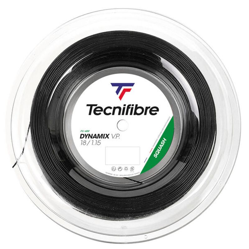 TECNIFIBRE - ROLLO DYNAMIX VP NEGRO 200MTS