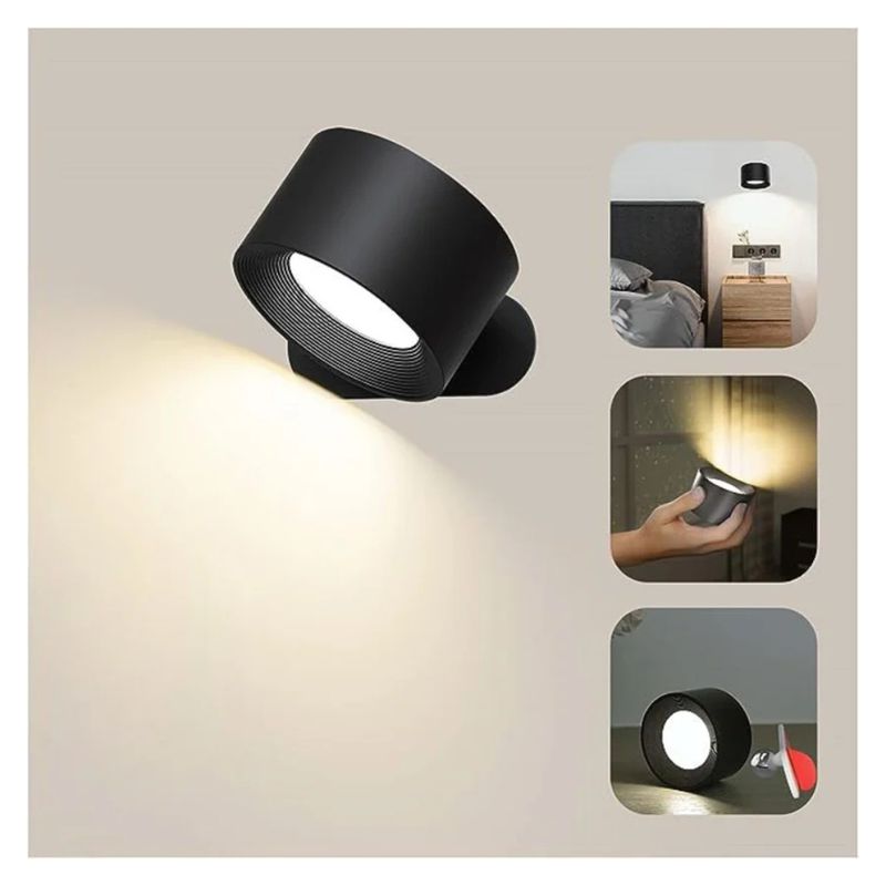 GENERICO - Luz LED Recargable USB con Imán y Control Inalámbrico