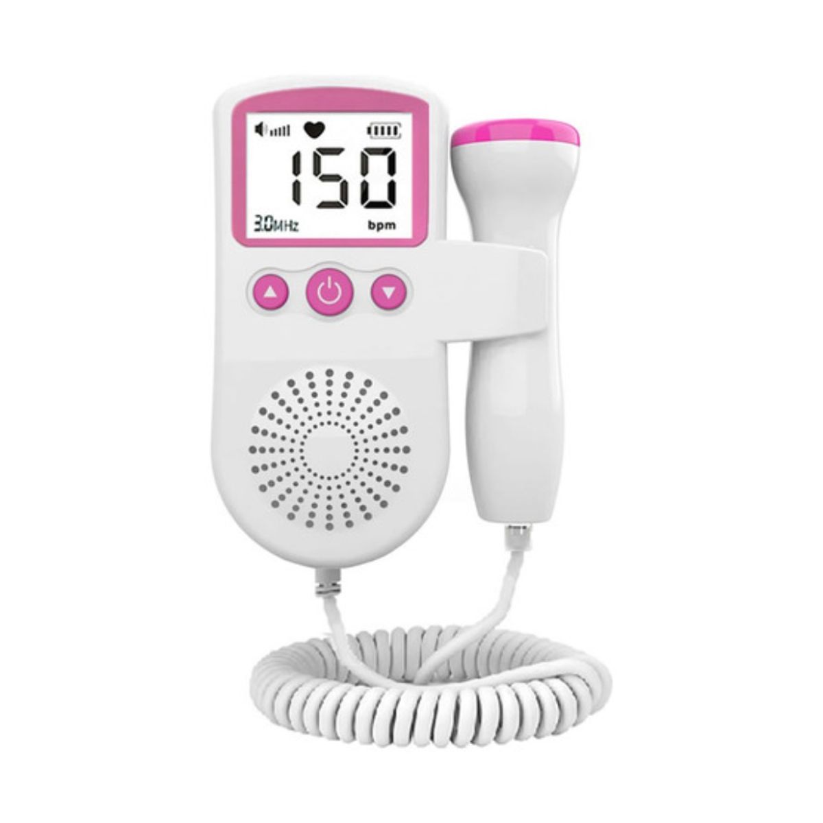 GENERICO - Monitor De Frecuencia Cardíaca Para Bebés Fetales Doppler De Color Rosado