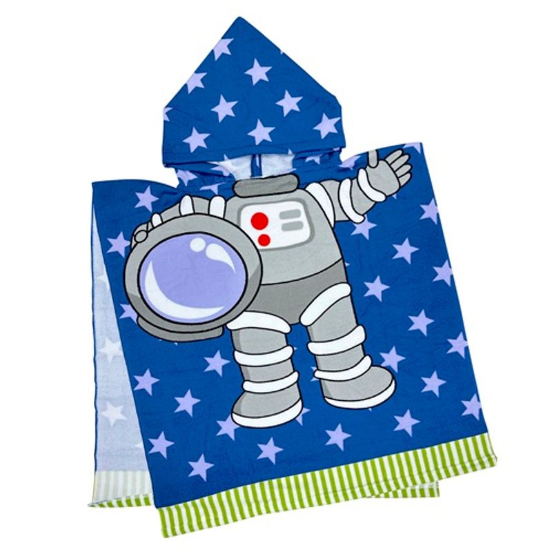 TELARY - TOALLA INFANTIL TIPO PONCHO DINO