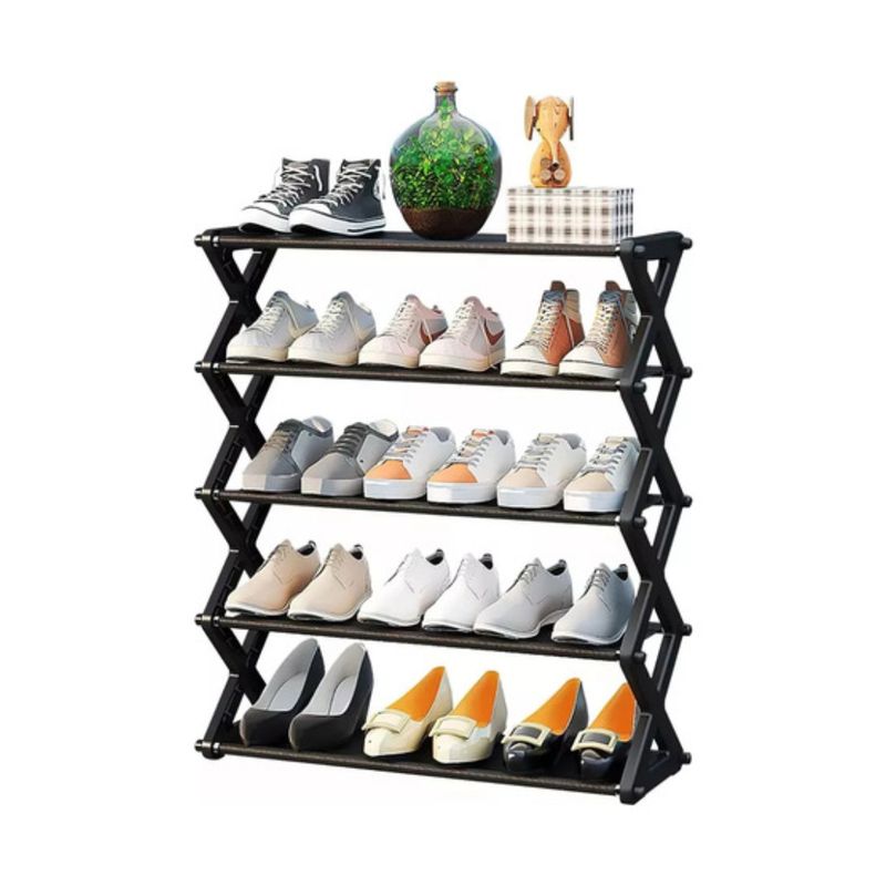 GENERICO - Zapatero De 5 Niveles Organizador De Zapatos En Forma De X