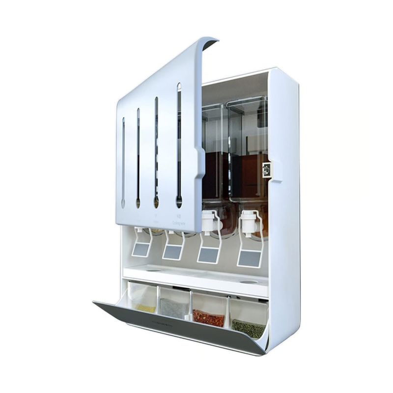 GENERICO - Dispensador Granos Aceites Organizador Especies Pared Cocina