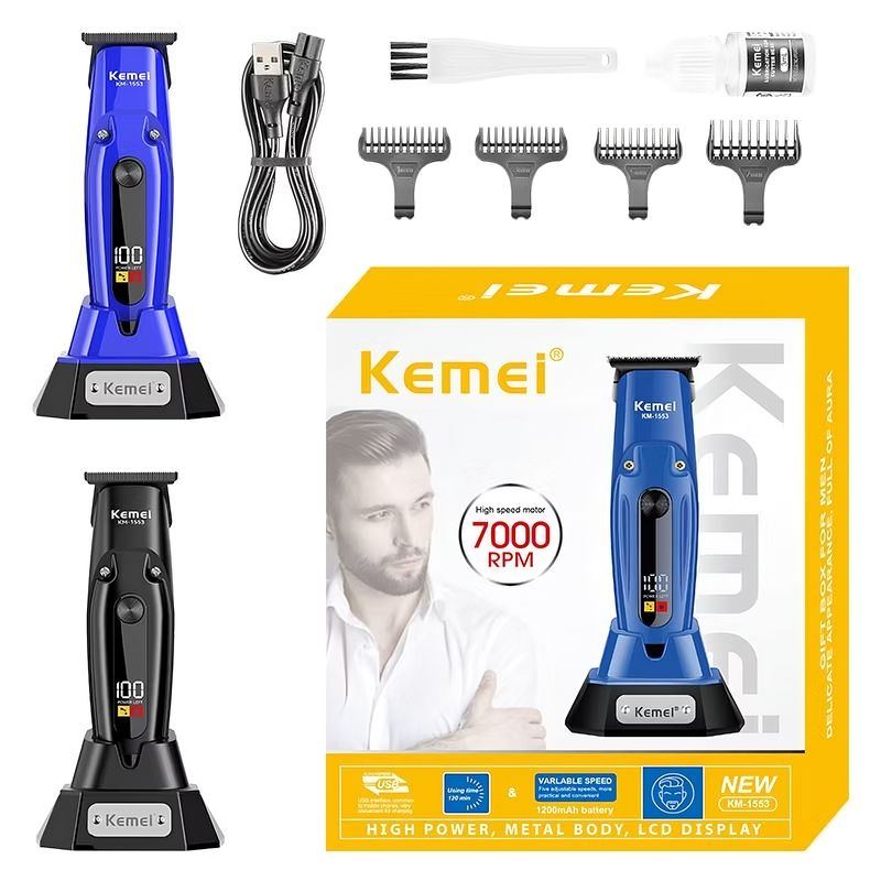 KEMEI - Patillera Profesional Kemei KM-1553
