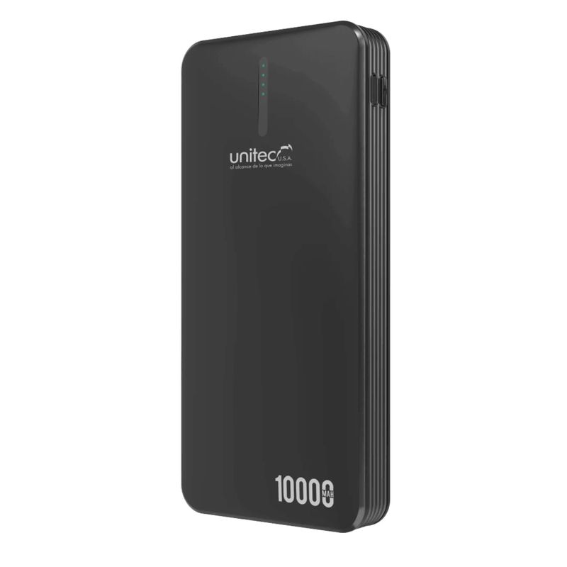 UNITEC - Power Bank 10.000 Mah Batería Portátil Unitec Con 4 Cables