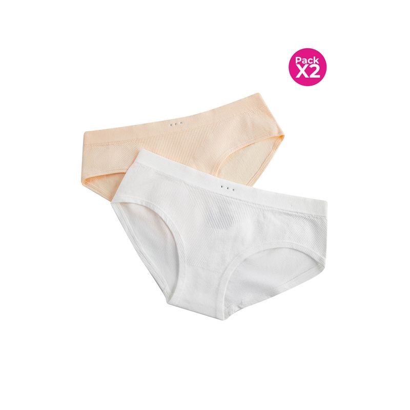 LILI PINK - Hipster para adolecentes paquete x2 seamless