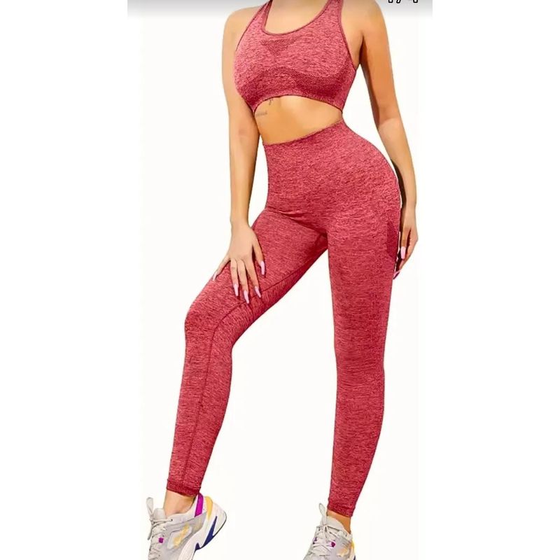 GENERICO - Conjunto Deportivo Leggins levanta cola + top deportivo.