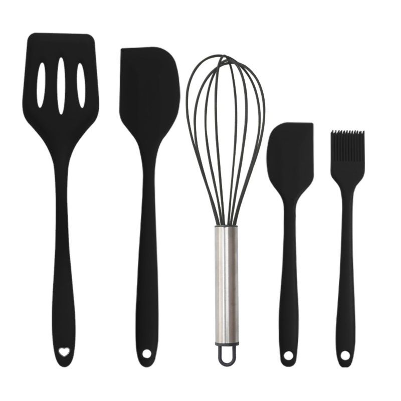 TRIPLE CLEAN - Set De 5 Espátulas De Silicona Para Cocina