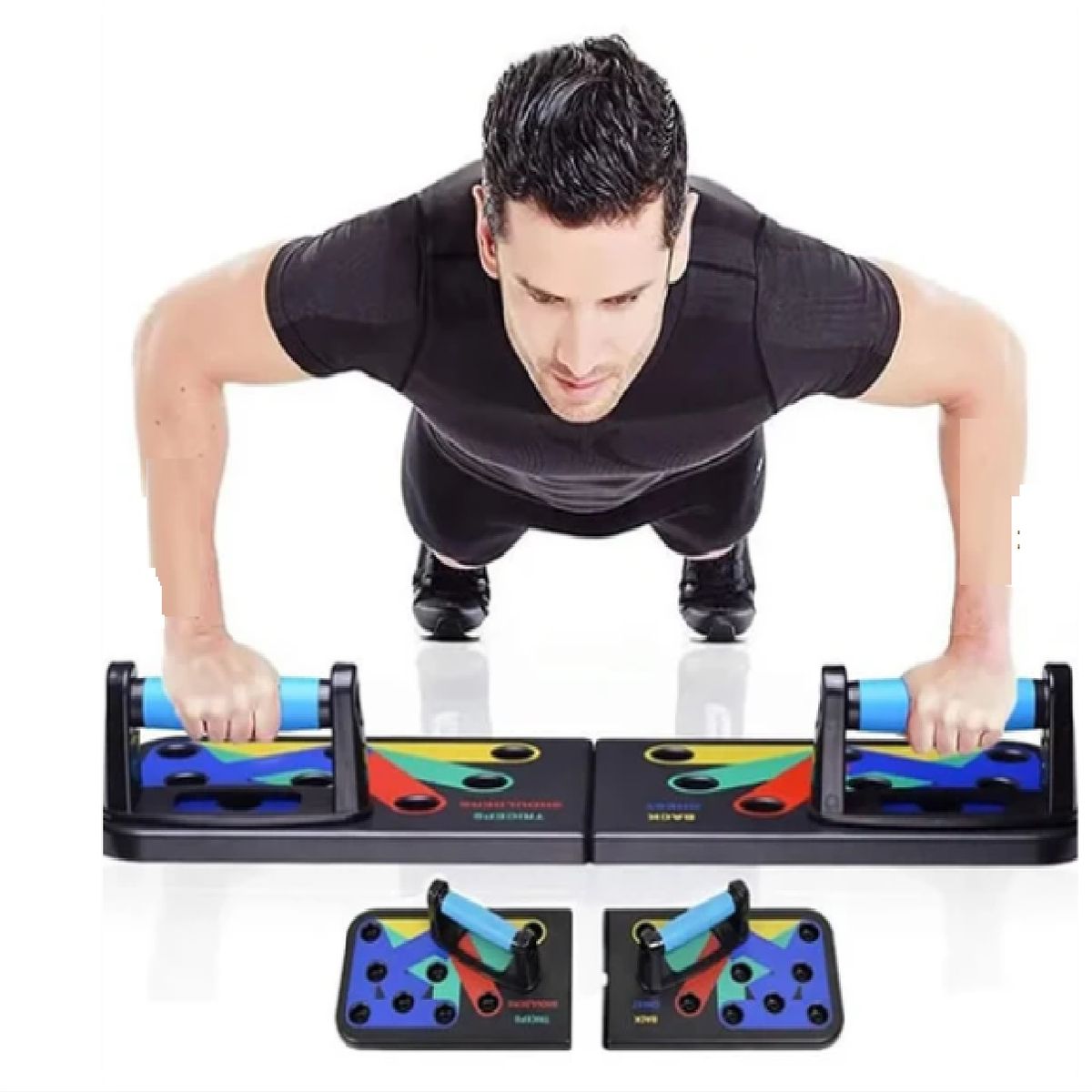 GENERICO - Tabla Push Up Flexiones Pecho Hombro Espalda Codigo De Color