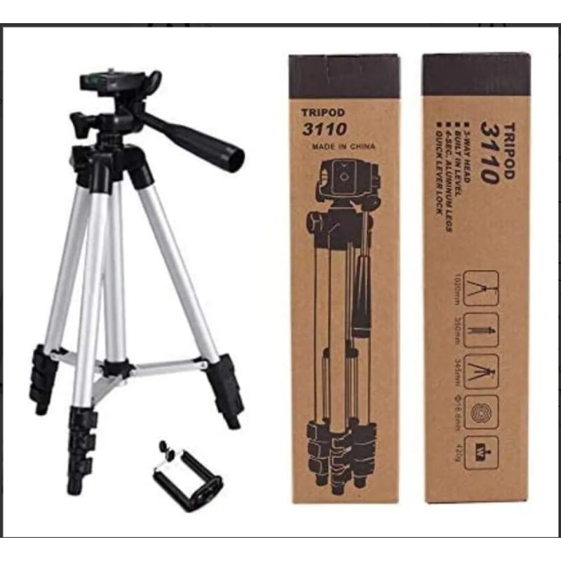 GENERICO - Trípode Para Cámara 3110 Centimetros - Soporte Para Celular