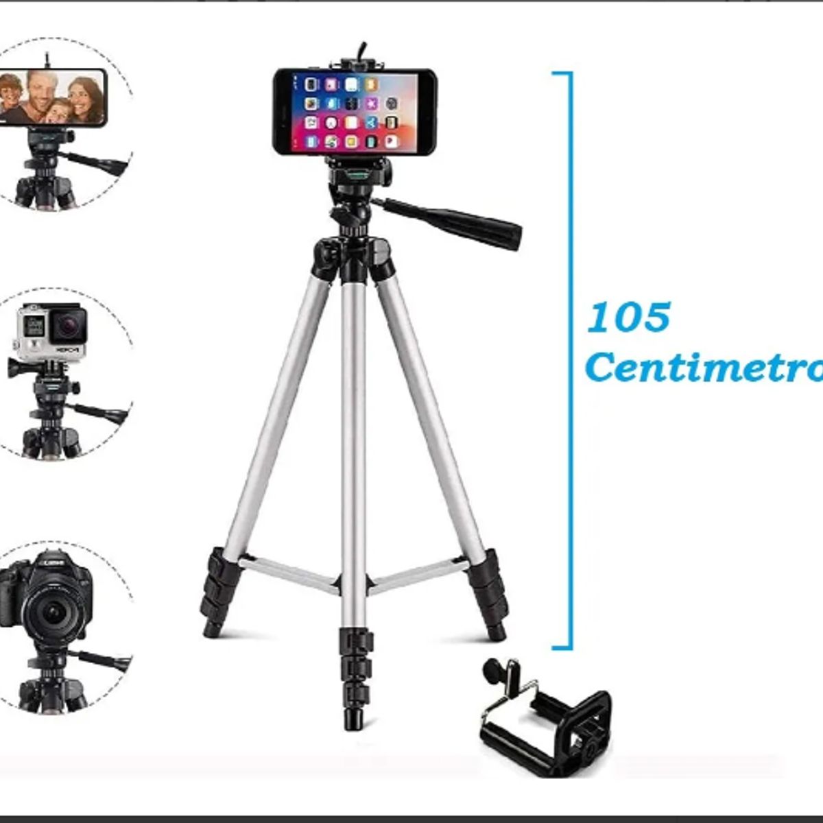 GENERICO - Trípode Para Cámara 3110 Centimetros - Soporte Para Celular