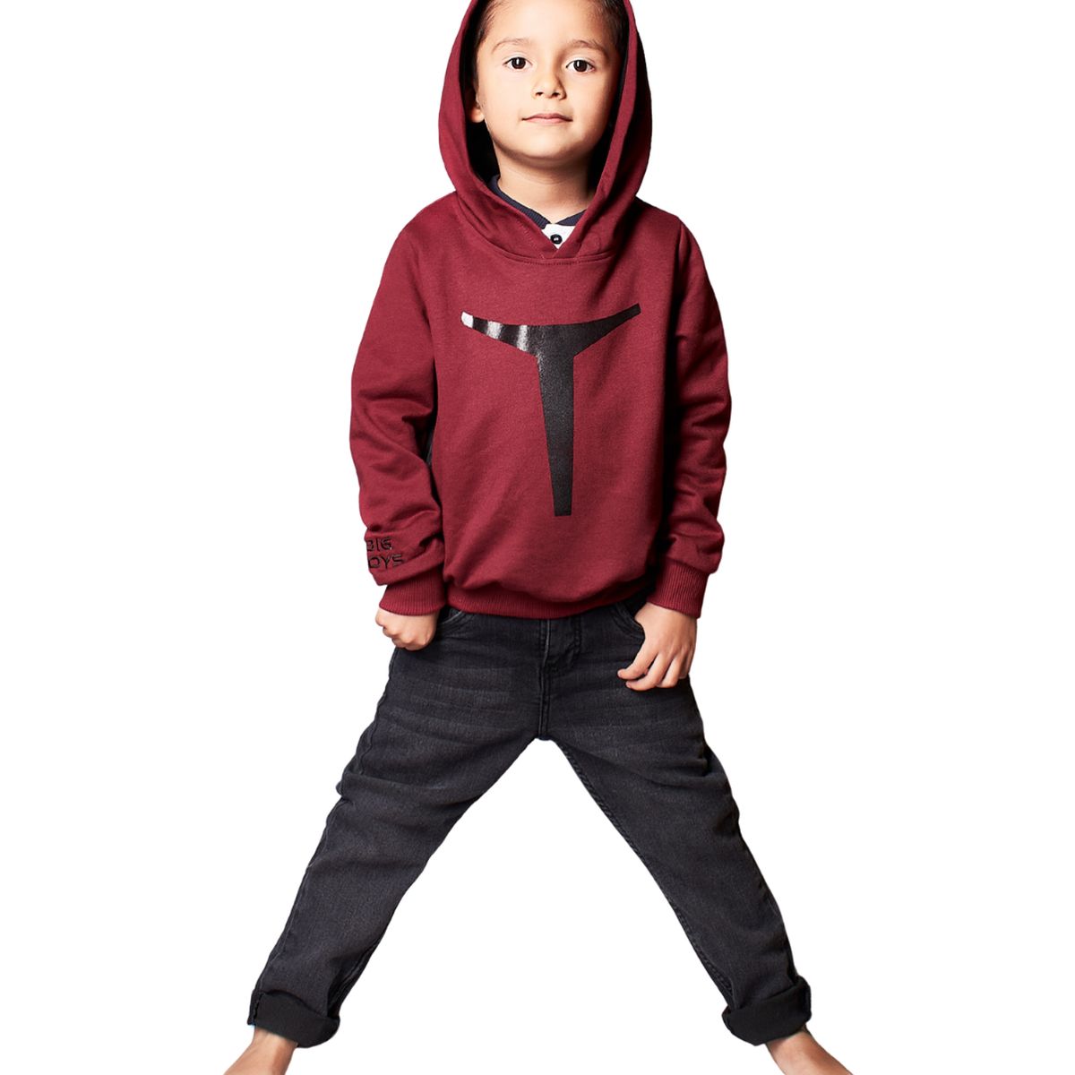 BIGBOYS - Buzo Start Vinotinto Niño Talla 6