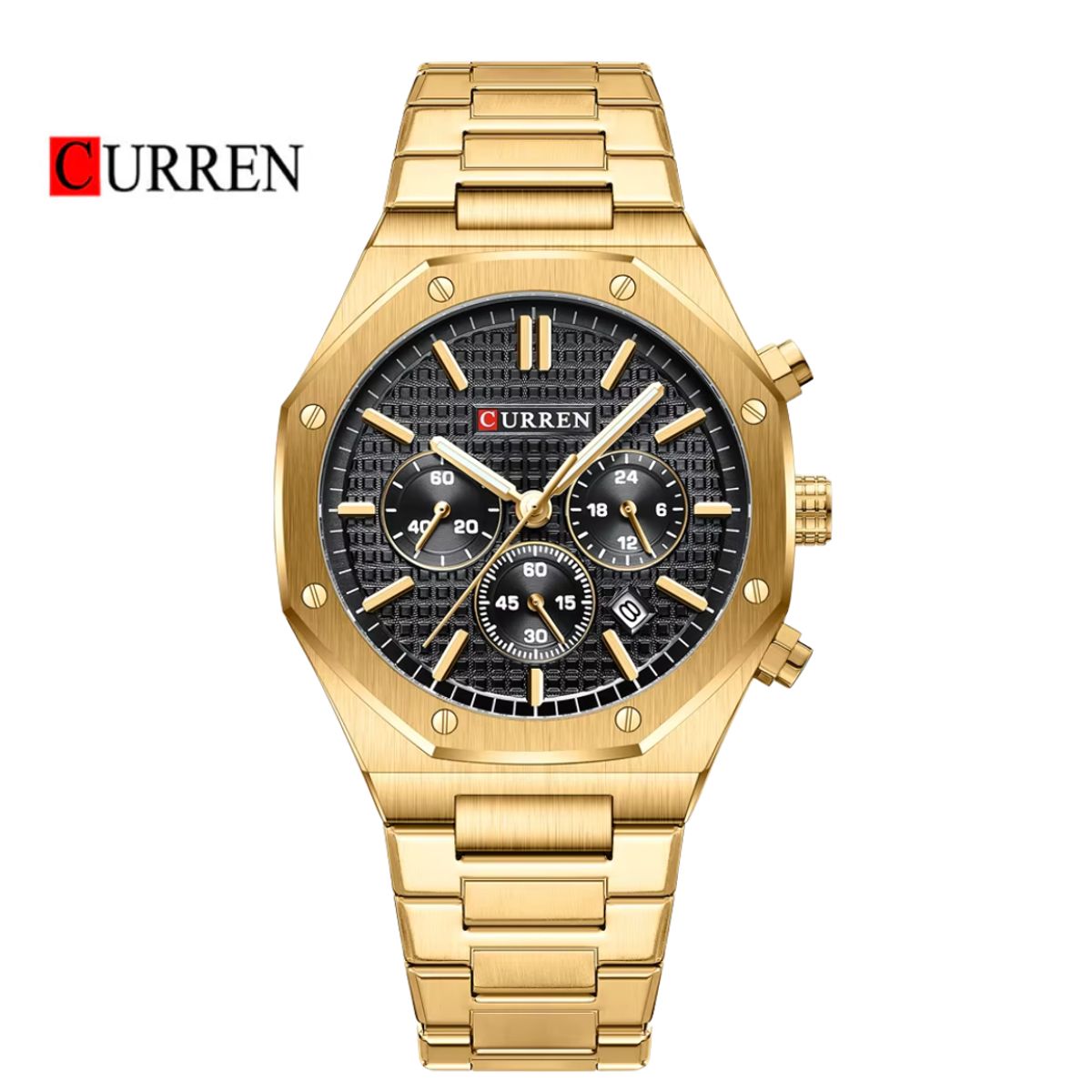 Curren - Reloj Curren 8440 Elegante Para Caballero Dorado