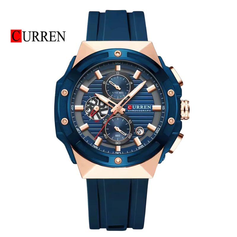 CURREN - Reloj CURREN 8462 Cronógrafo Para Hombre Azul