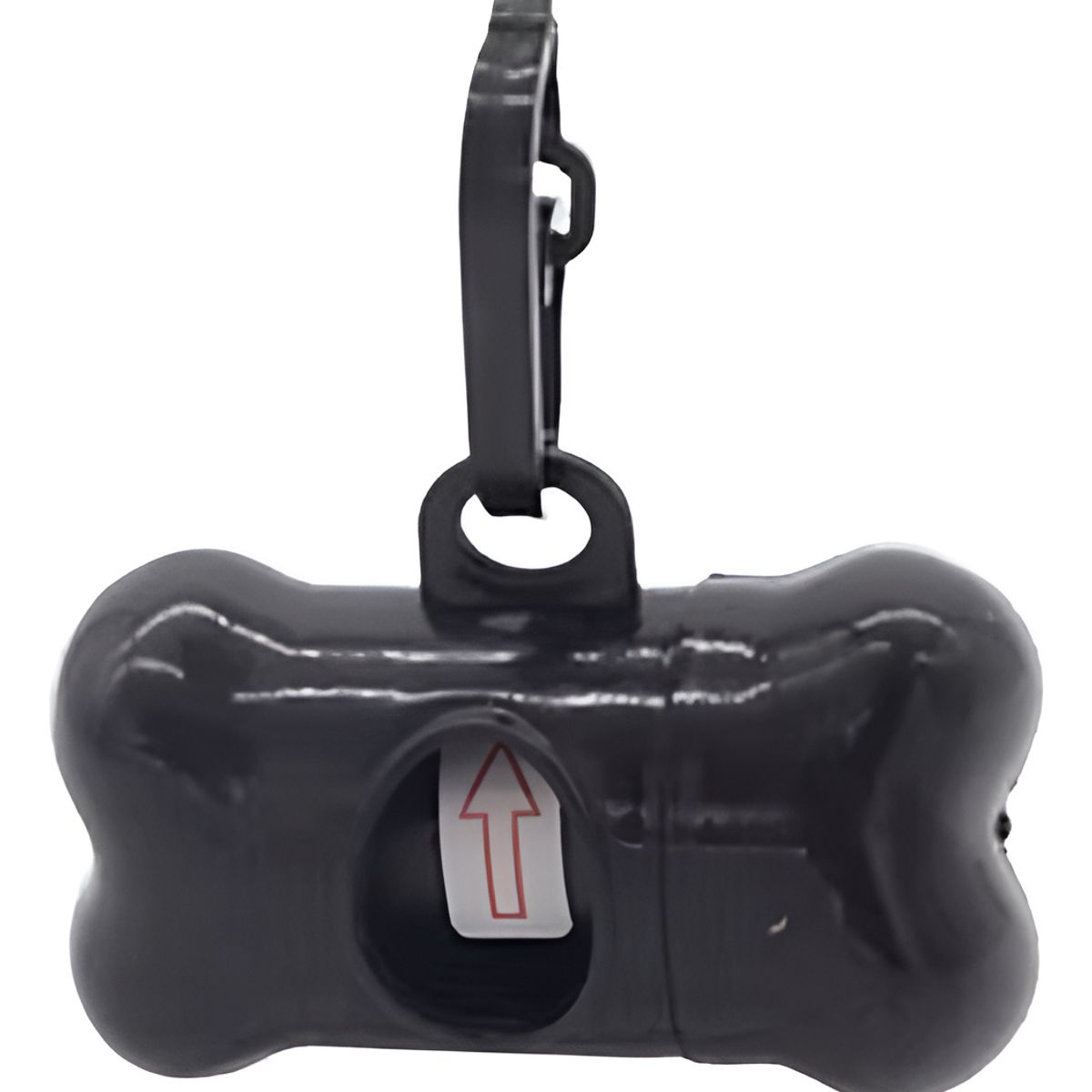 GENERICO - Porta Bolsa Huesito Para Mascotas + Bolsa - NEGRO