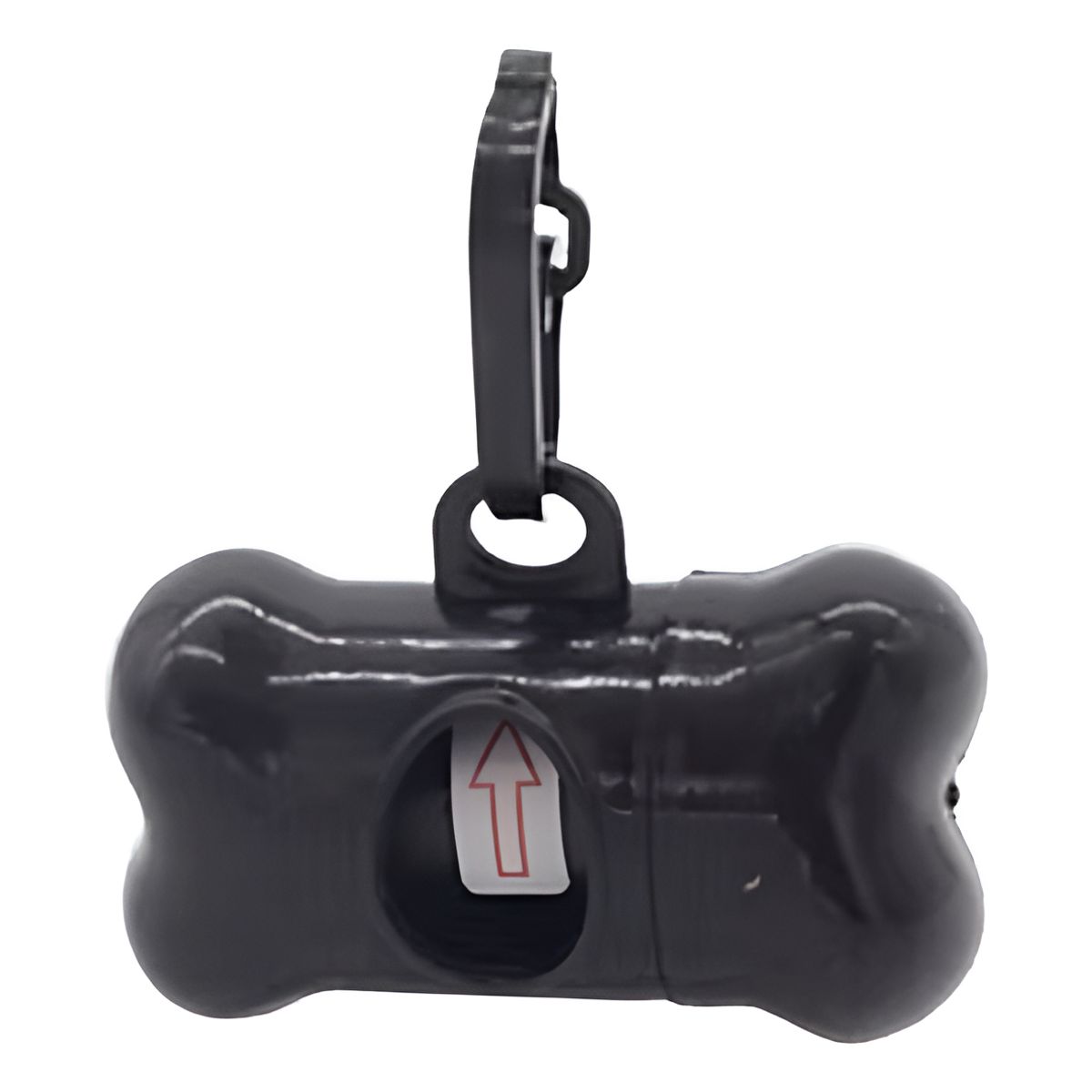 GENERICO - Porta Bolsa Huesito Para Mascotas + Bolsa - NEGRO