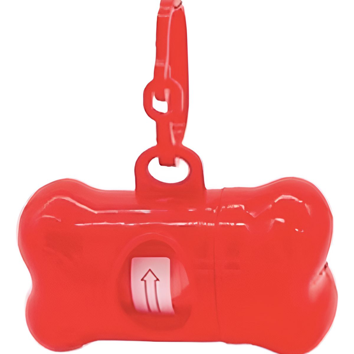 GENERICO - Porta Bolsa Huesito Para Mascotas + Bolsa - ROJO