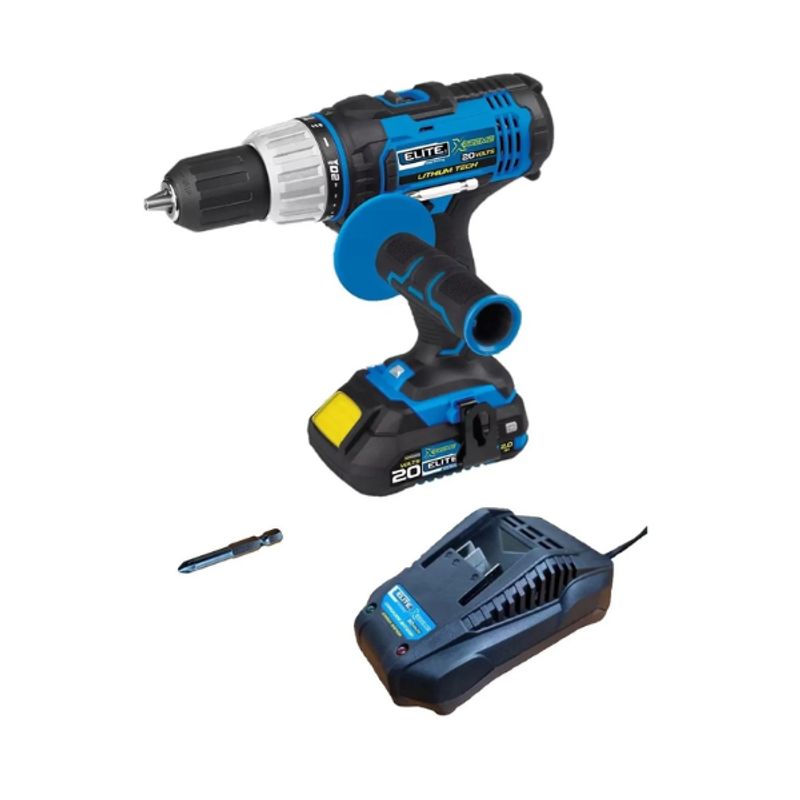 ELITE - Taladro Inalámbrico Percutor De 12 20v Elite Xid19