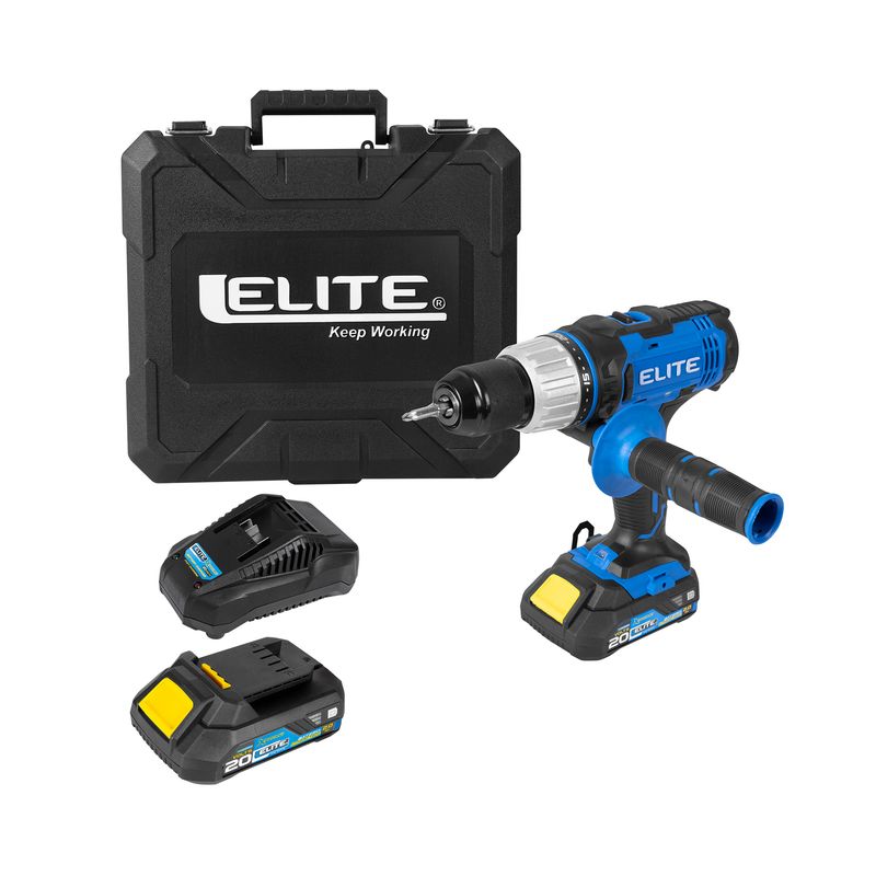 ELITE - Taladro Inalámbrico Percutor De 1/2 20v Elite Xid 20