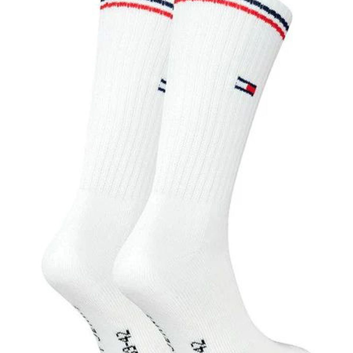 TOMMY HILFIGER - Pack blanco de 2 medias con logo Tommy Hilfiger
