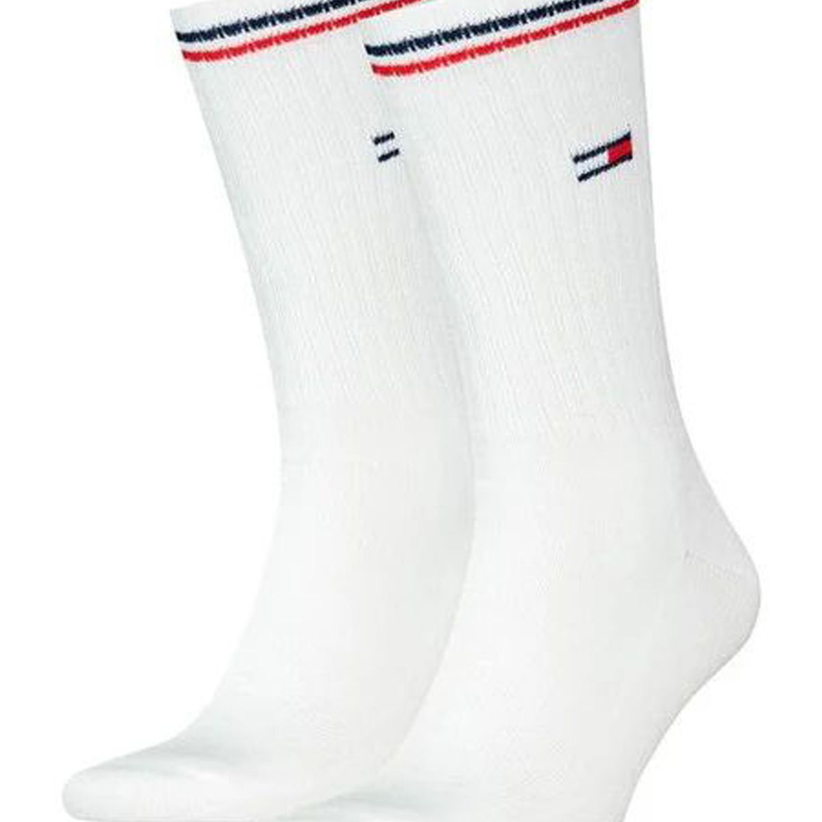 TOMMY HILFIGER - Pack blanco de 2 medias con logo Tommy Hilfiger
