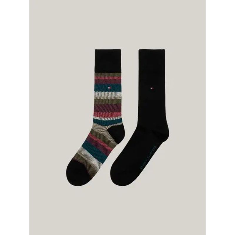 TOMMY HILFIGER - Pack negro de 2 medias con logo Tommy Hilfiger