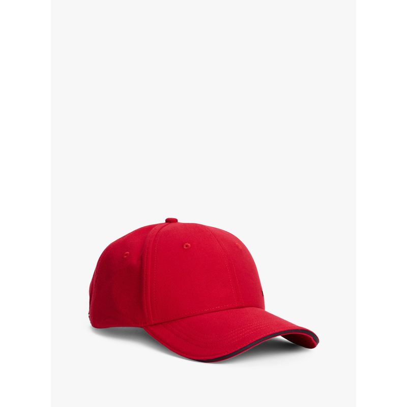TOMMY HILFIGER - Gorra roja de béisbol de franela Tommy Hilfiger