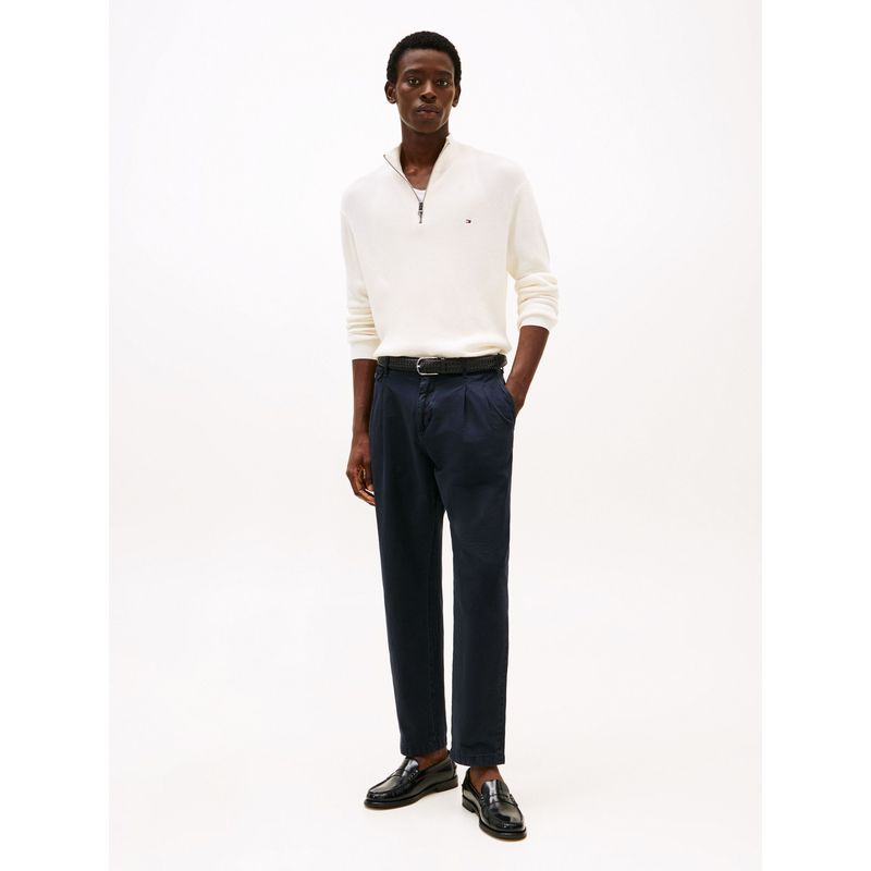 TOMMY HILFIGER - Saco blanco texturizado con cremallera Tommy Hilfiger