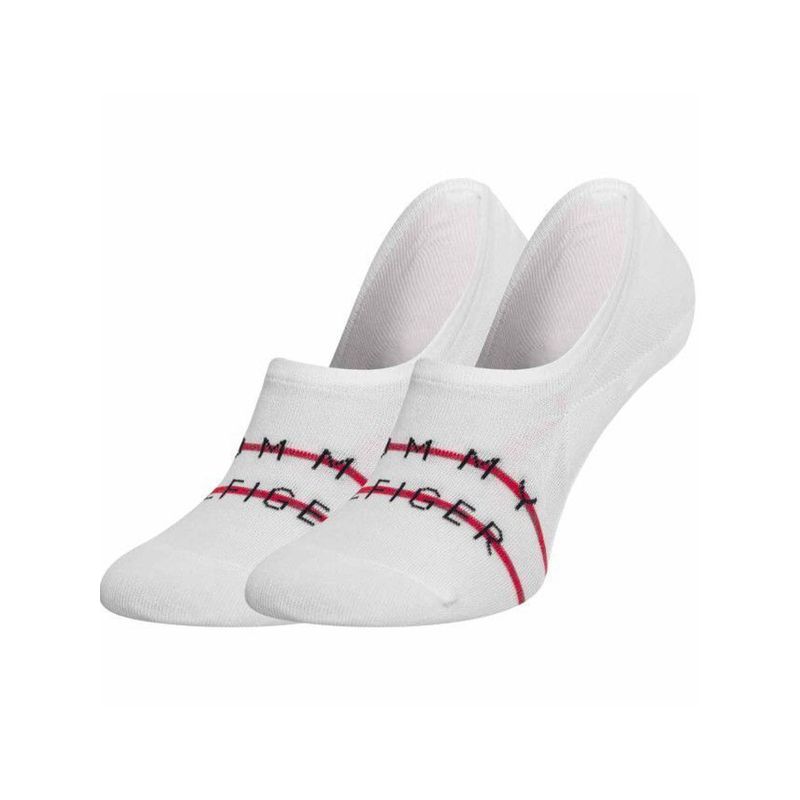 TOMMY HILFIGER - Pack blanco de 2 medias invisibles con logo Tommy Hilfiger